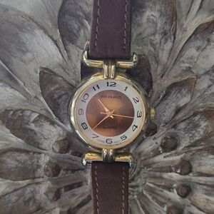 Vintage Milan II Women’s Quartz Watch – Brown Leather Strap